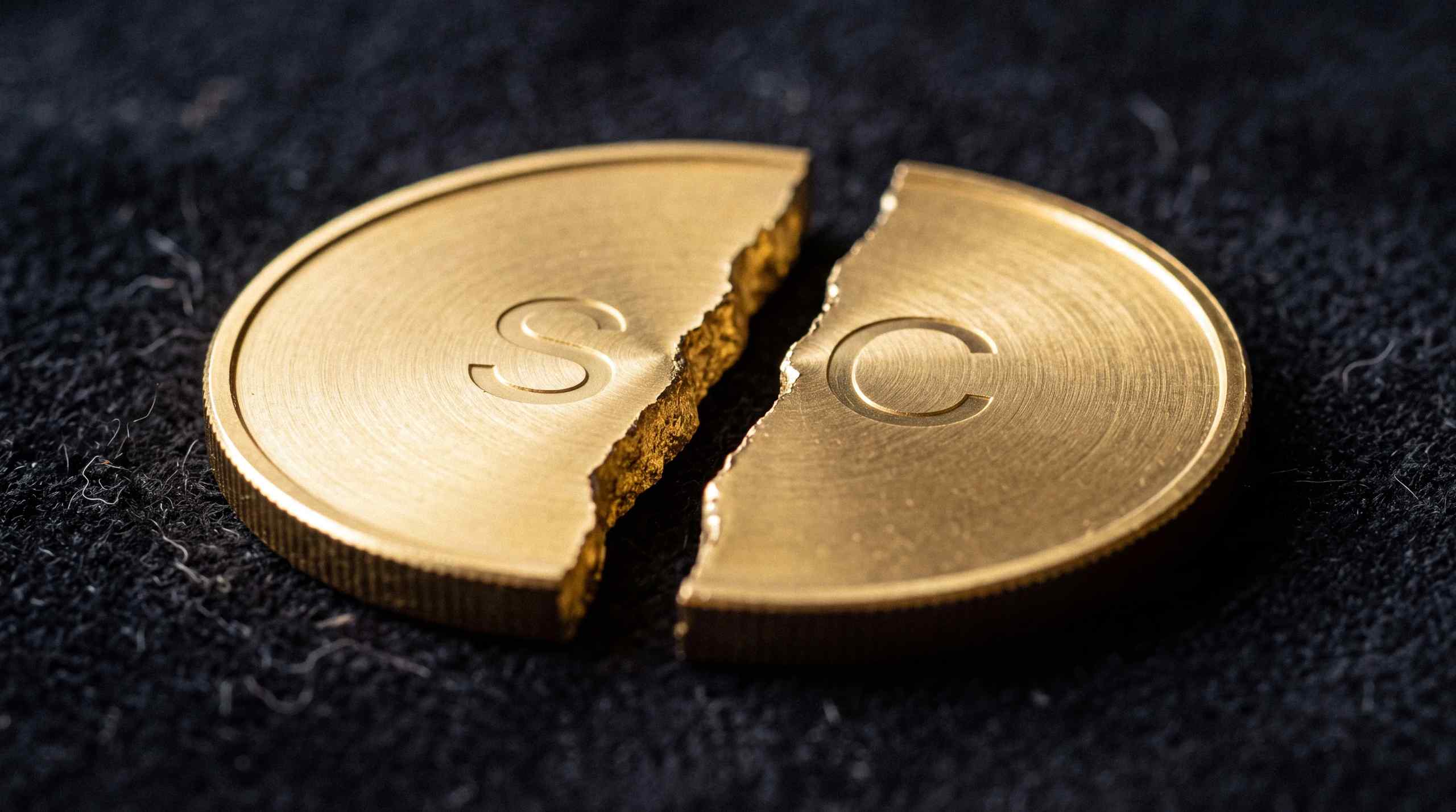 SC coin shattered